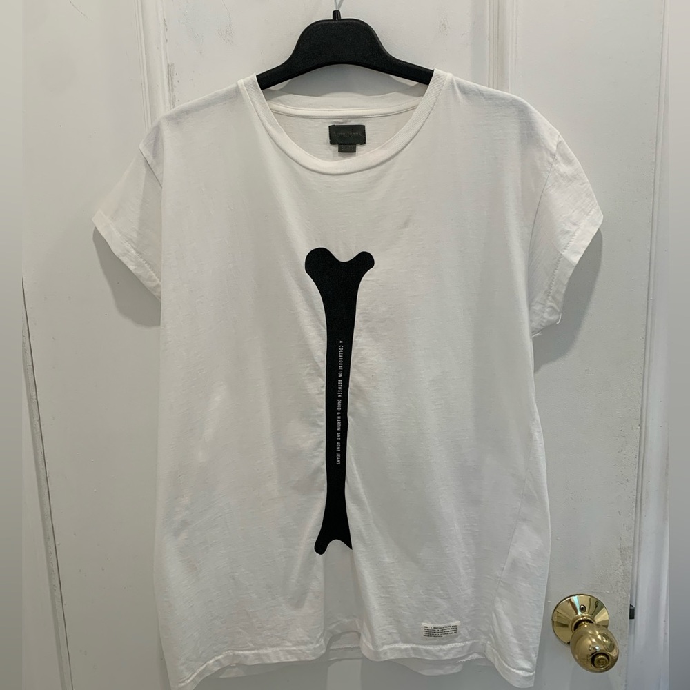 Rare Acne Jeans collab with David & Martin white shirt. Size M